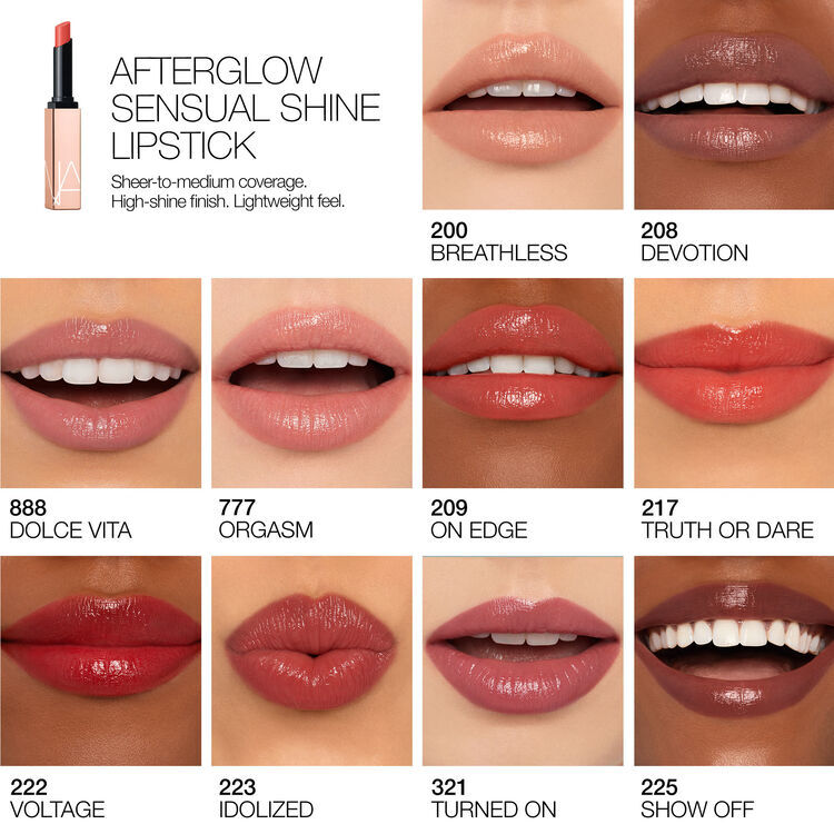 The Powder Blush & Afterglow Sensual Shine Lipstick Set